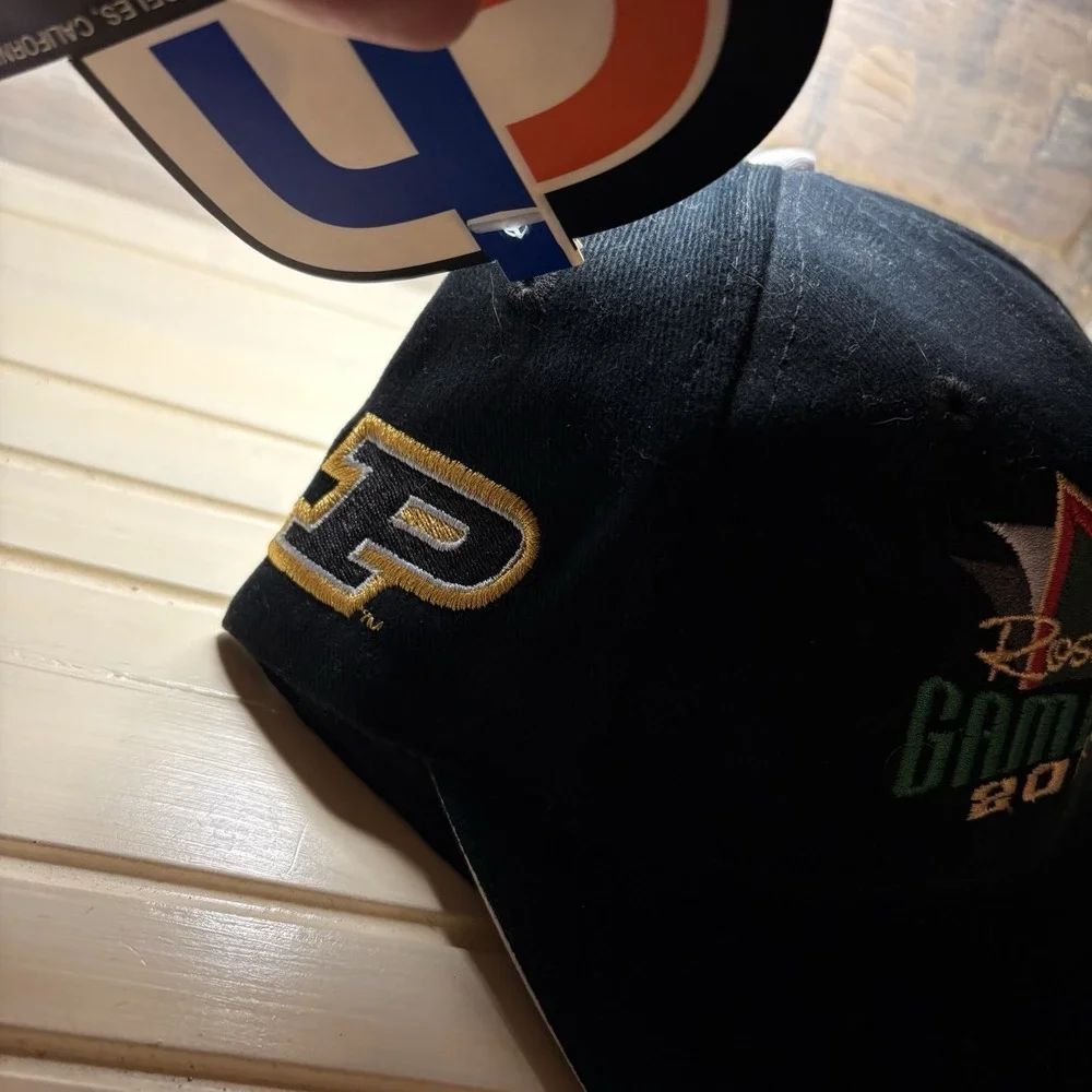 NWT 2001 Rose Bowl Purdue Vs Washington NCAA Football Hat Cap Snapback